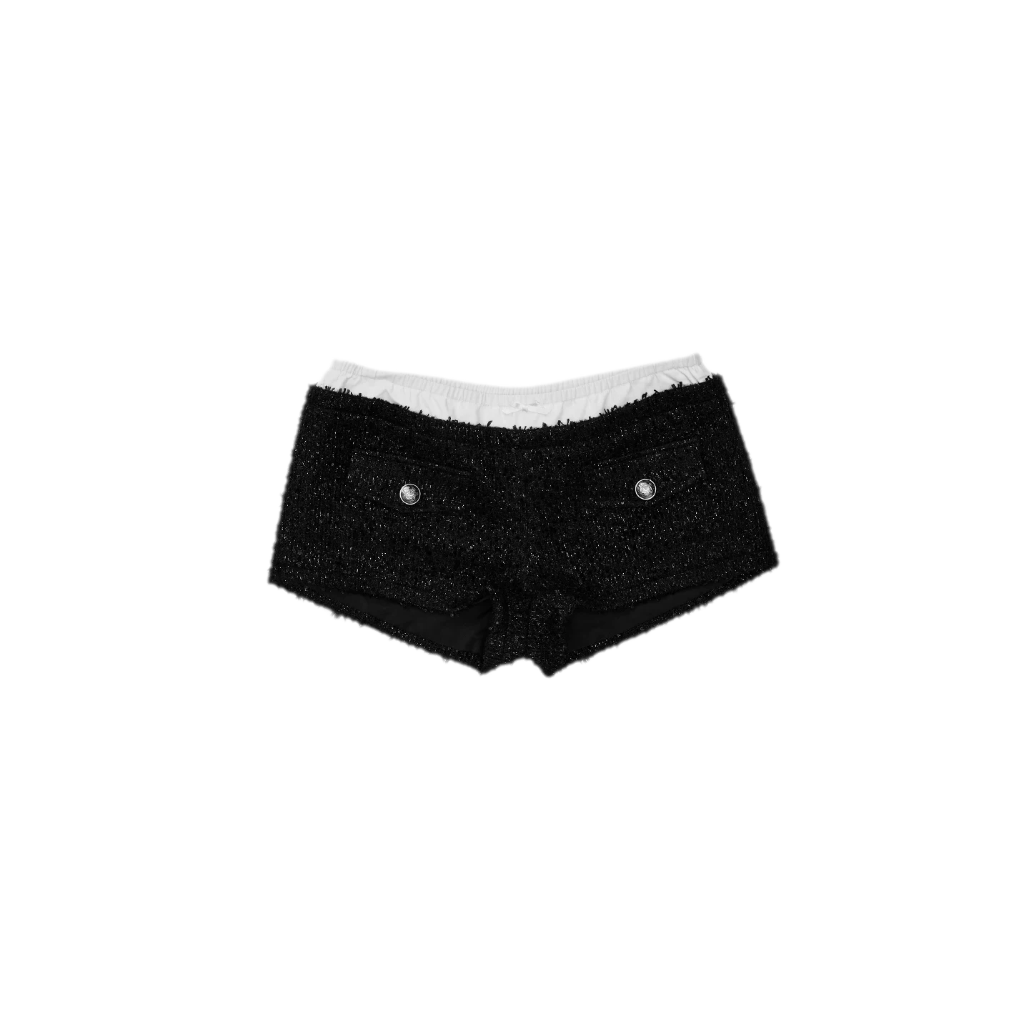 Bouclé Cropped Jacket Shorts Set