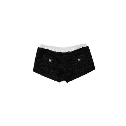 Bouclé Cropped Jacket Shorts Set