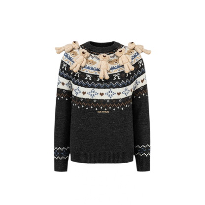 Fair Isle Bear Jacquard Sweater