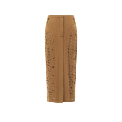 Suede Corset Skirt Set