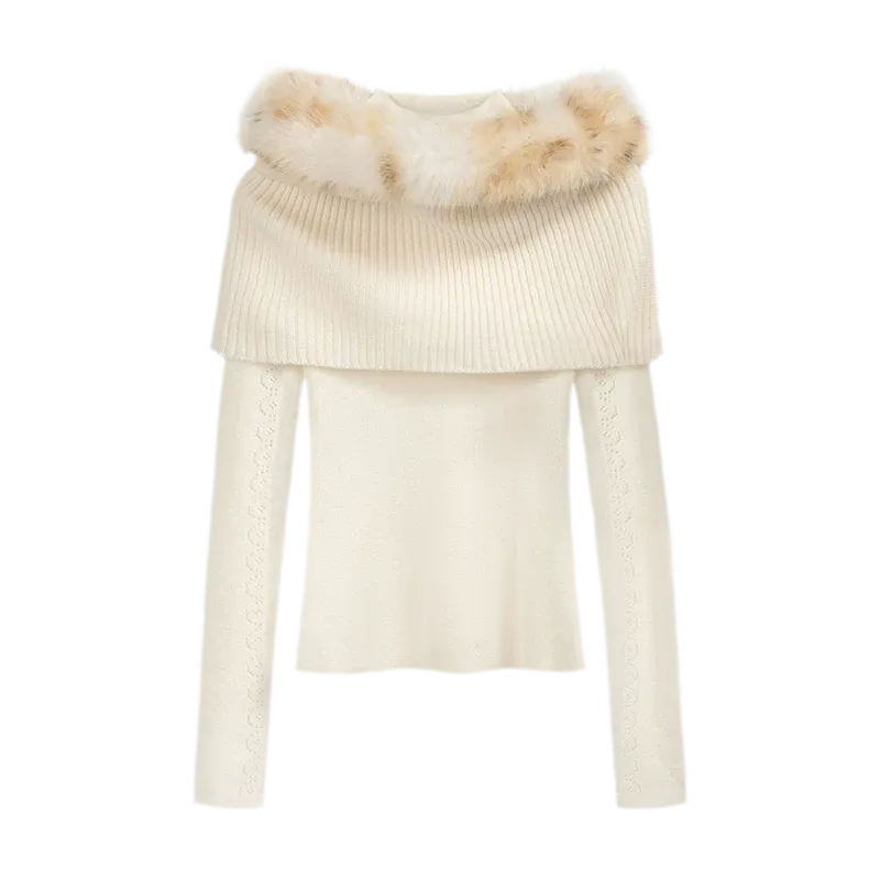 Wool Rib Knit Top