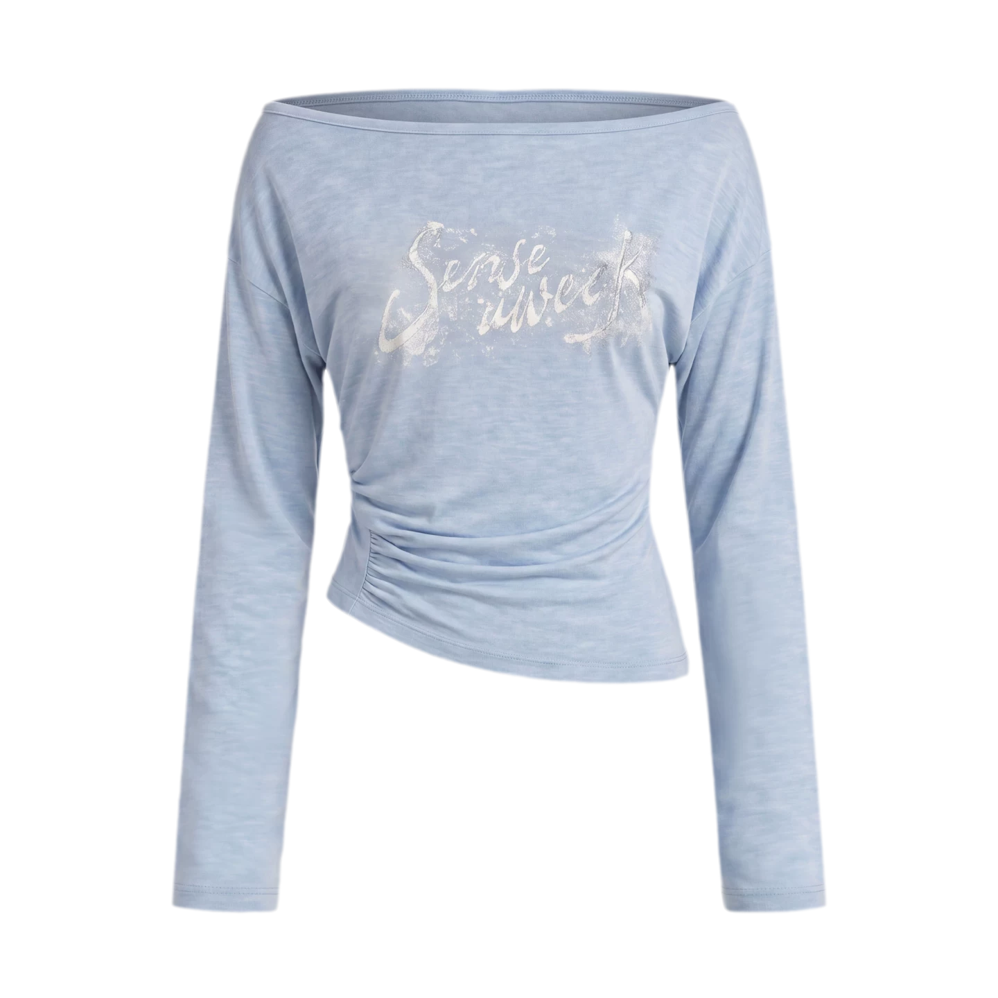 Pleated Off-Shoulder Top