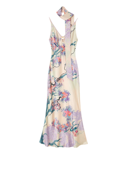 Satin Fishtail Slip Dress