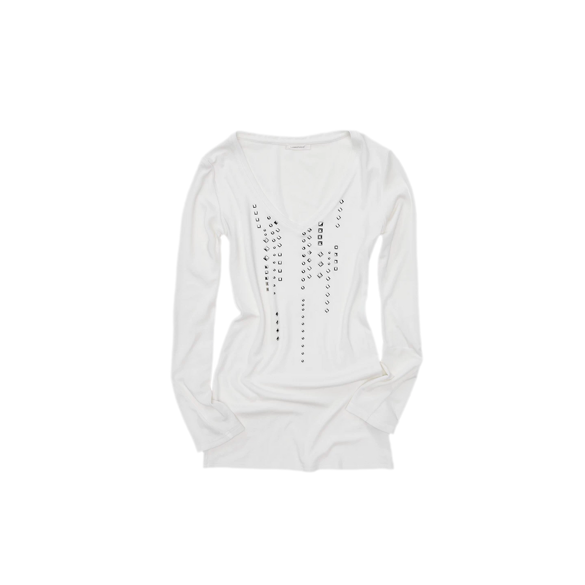 Rhinestone Fitted Knit Top