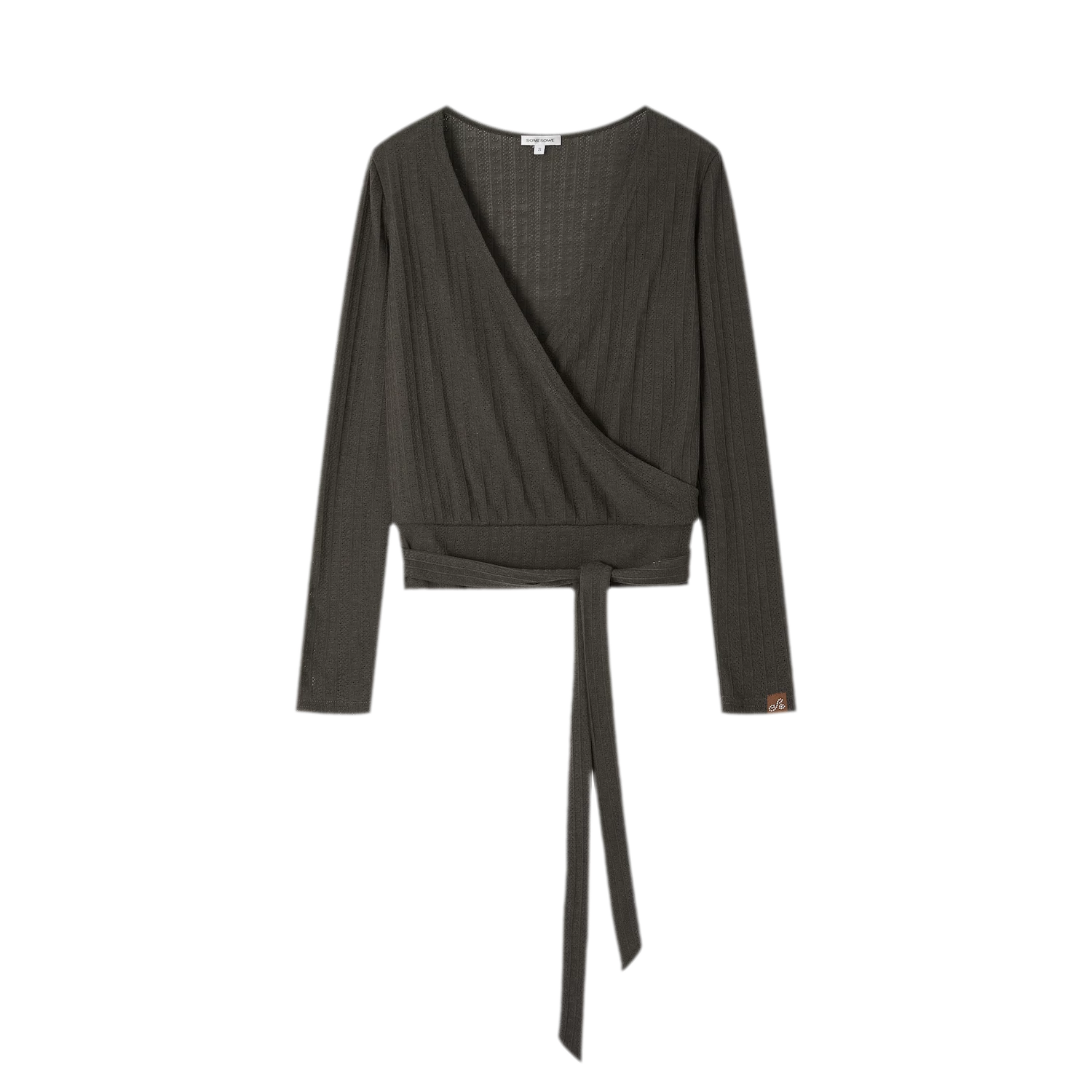 Wrap Tie Knit Top