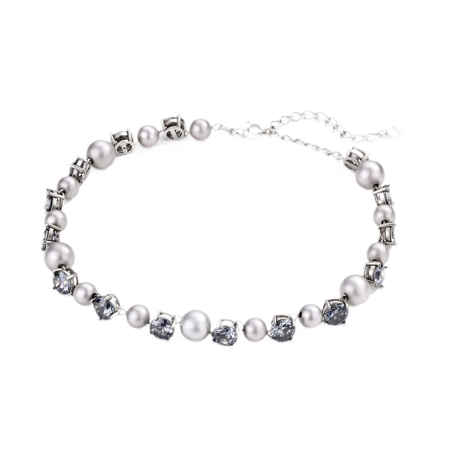 Vintage Bowknot &amp; Zircon Layered Choker