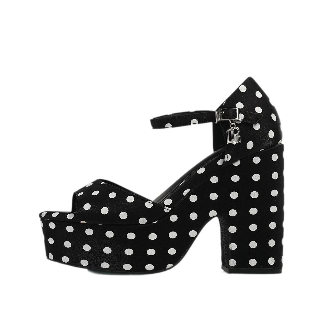 Polka Dot Platform Heel Sandals