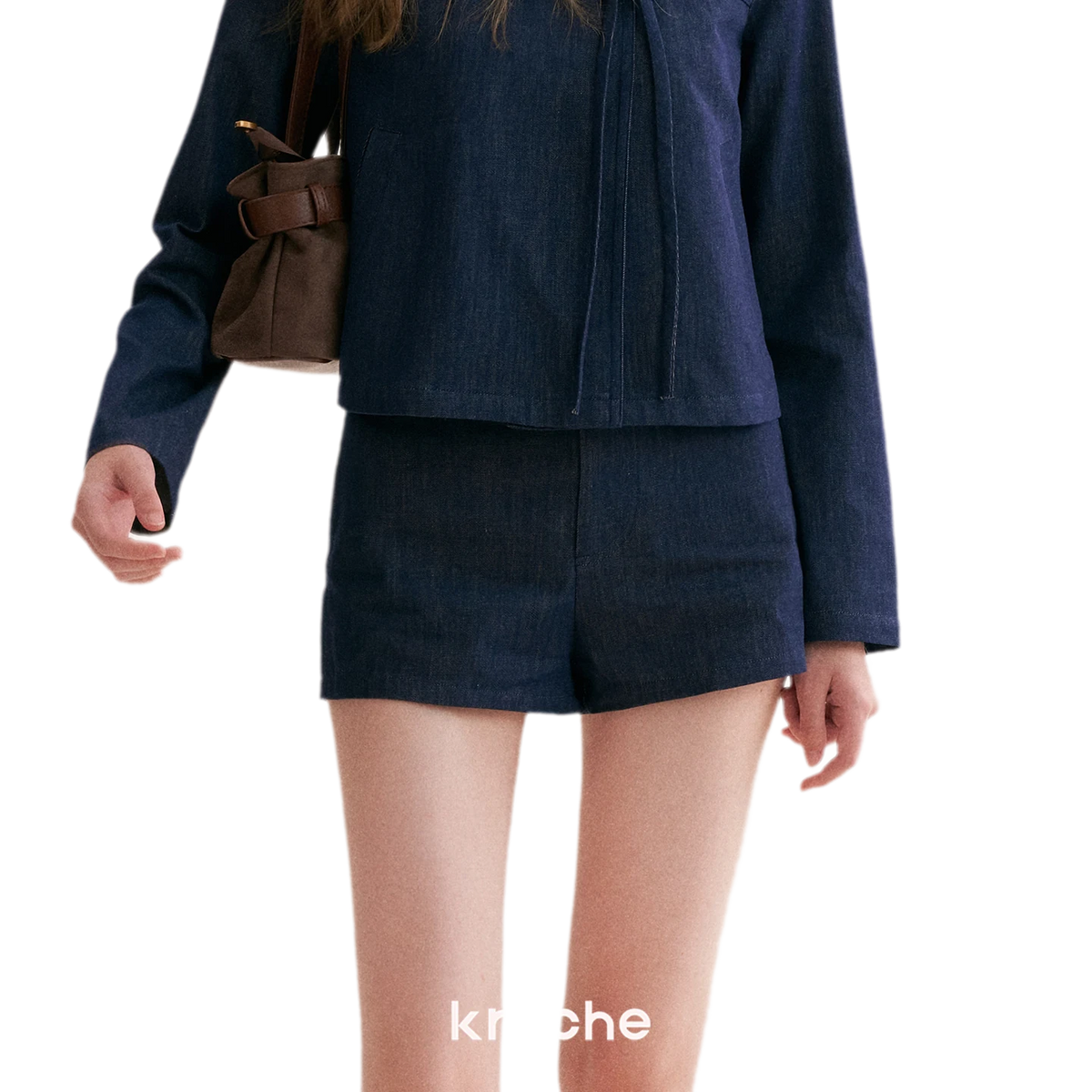 Lyocell Cotton Bow Denim Set