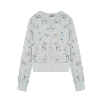 플로럴 와플 후디 세트