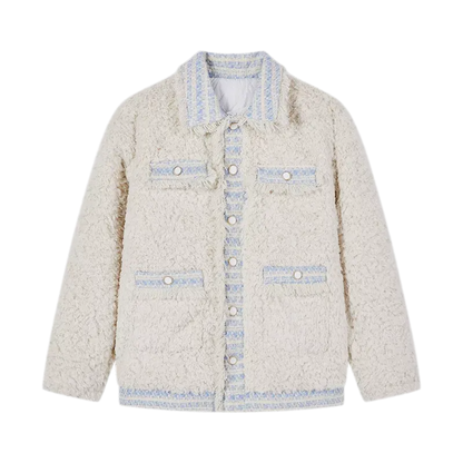 Lamb Fleece Quilted Jacket