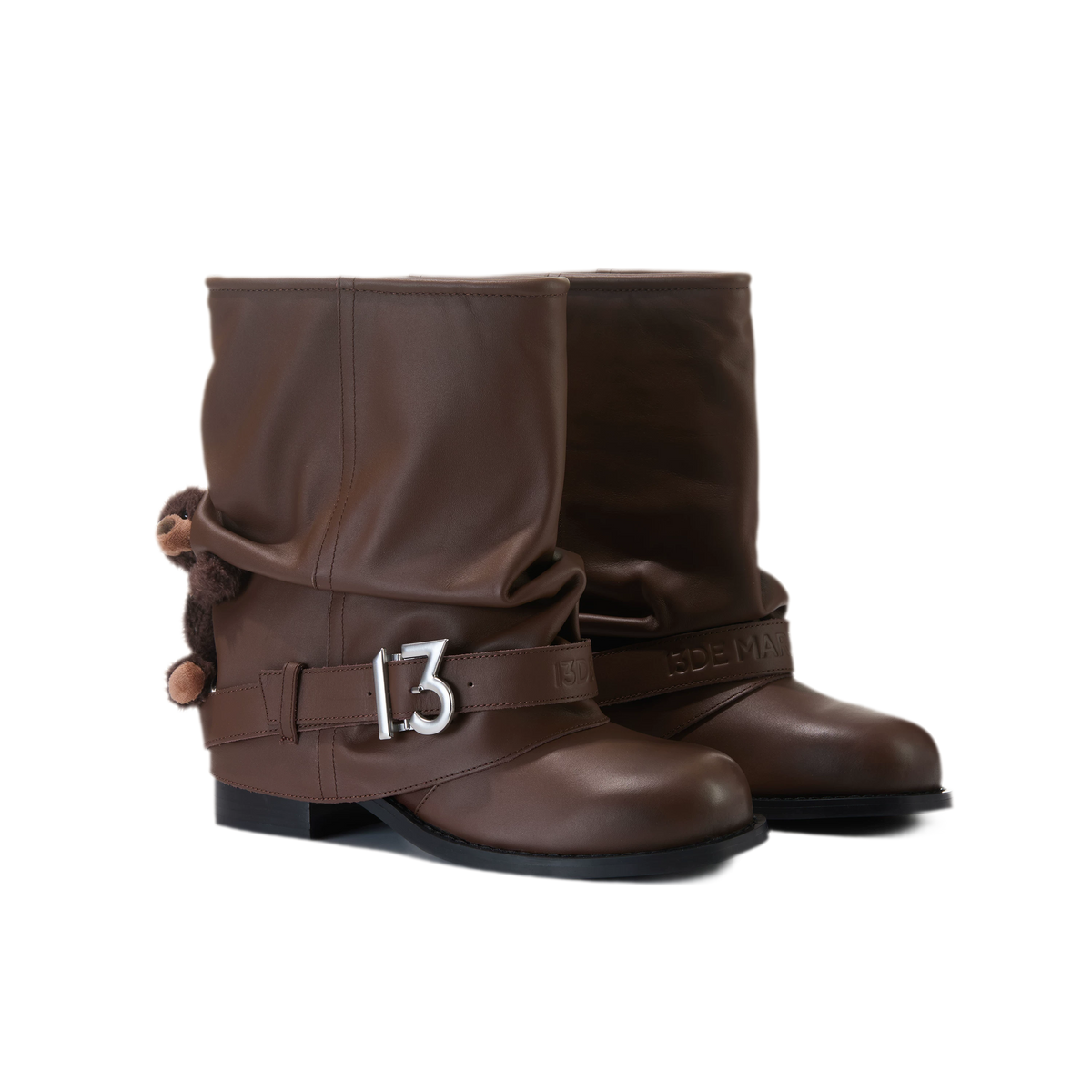 Distressed Slouch Ankle Boots