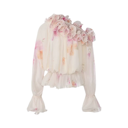Ruffled Off-Shoulder Set