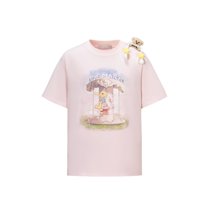 Carousel Print Loose T-shirt