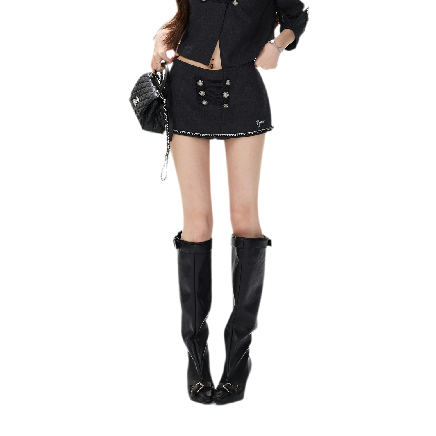 Corded Napoleonic Jacket Skirt Set