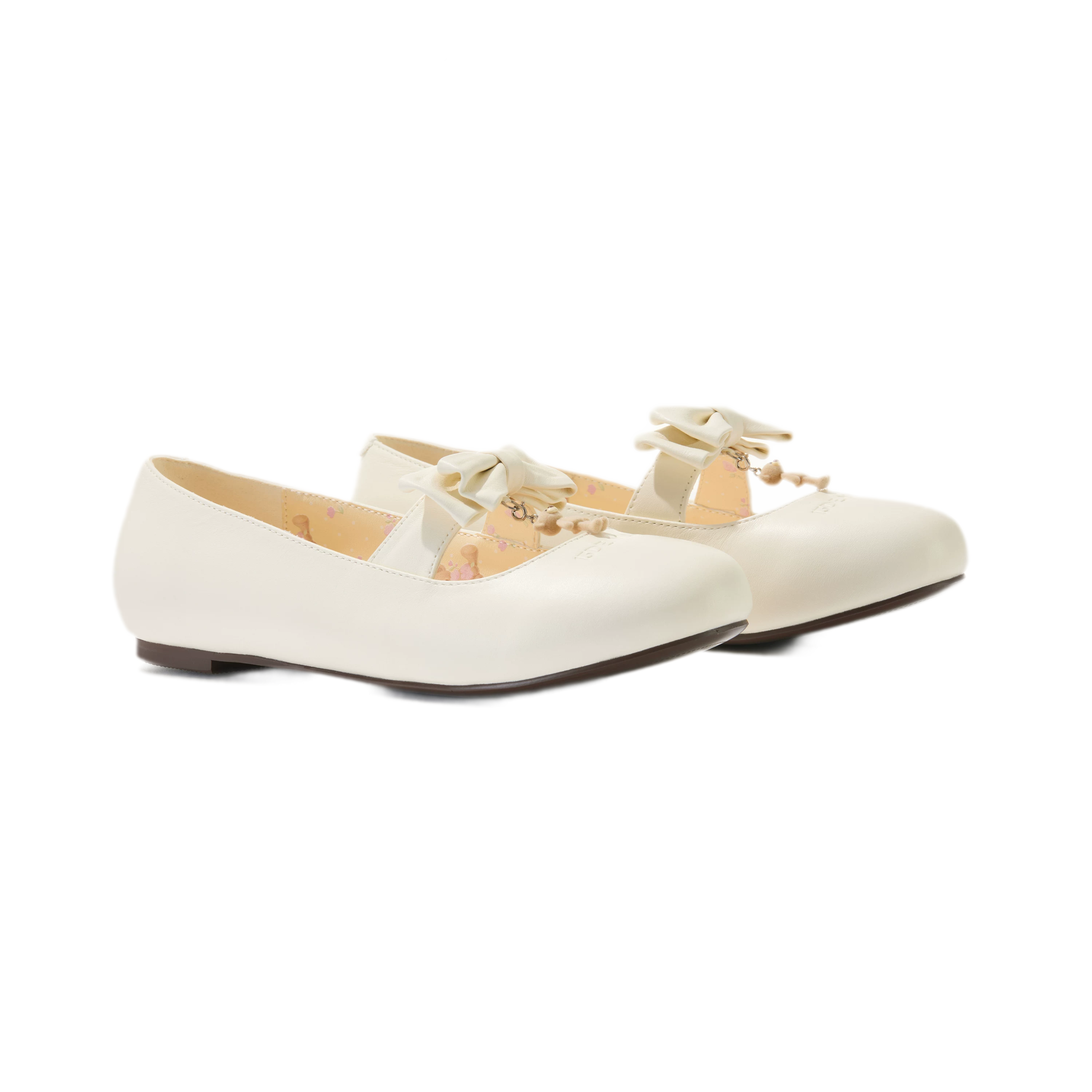 Floral Lined Ballet Flats