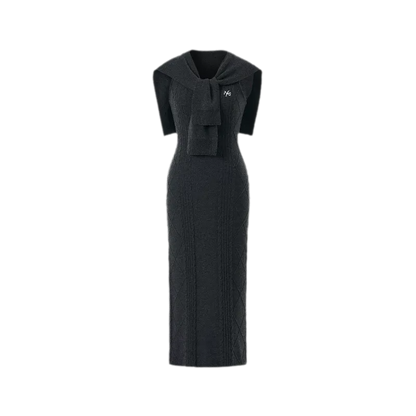 Wool Cable Knit Dress