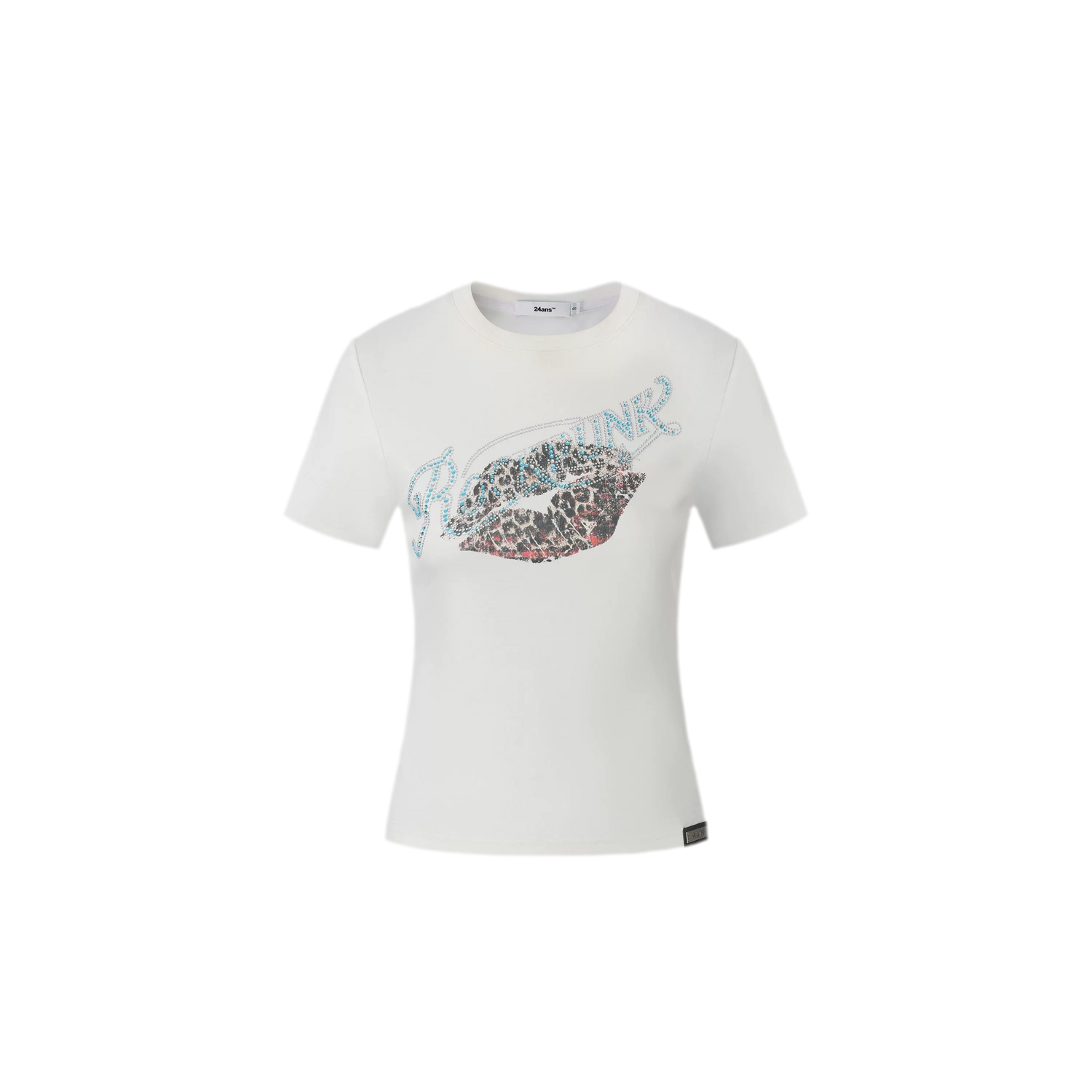 Rhinestone Graphic Slim Tee