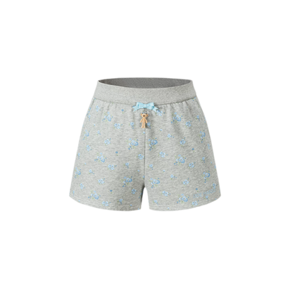 Floral Cotton Sweat Shorts