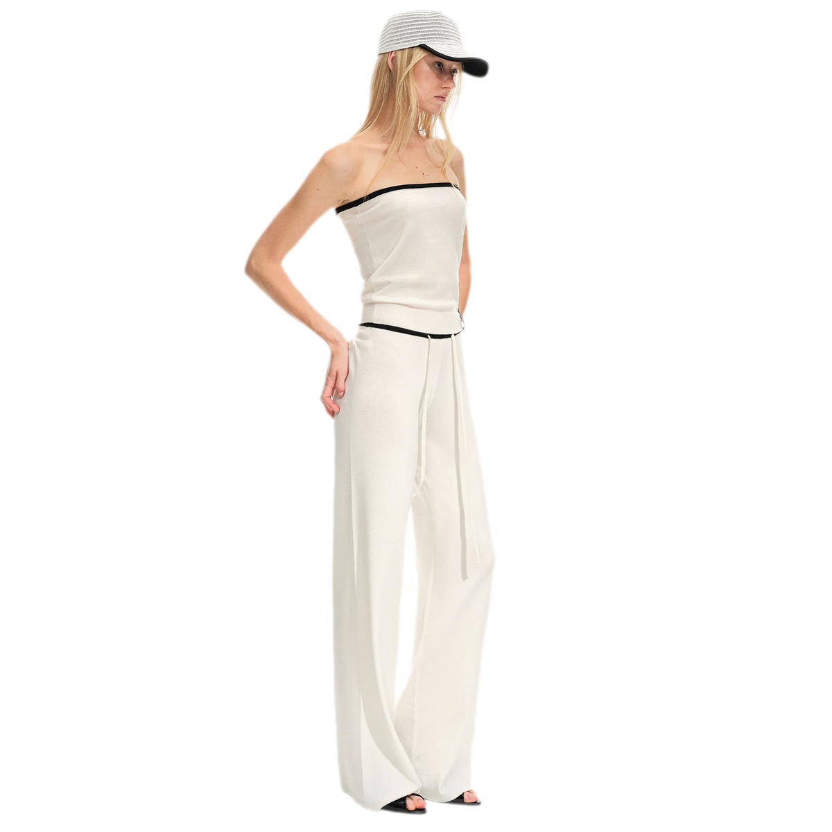 纹理不对称针织套装