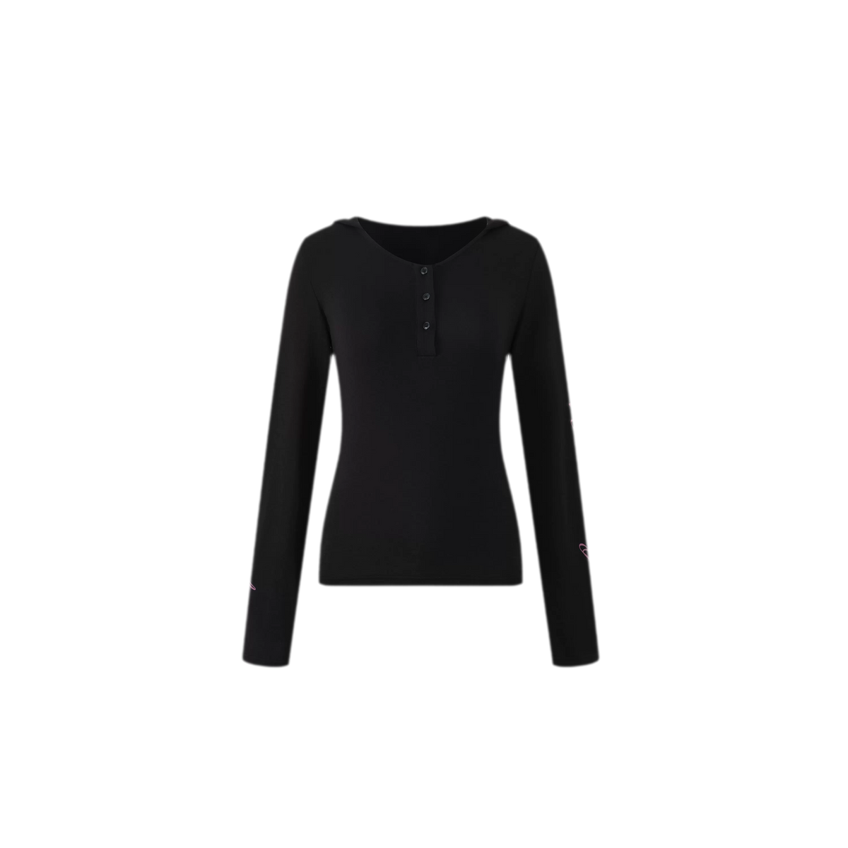 Soft Henley Fitted Knit Top