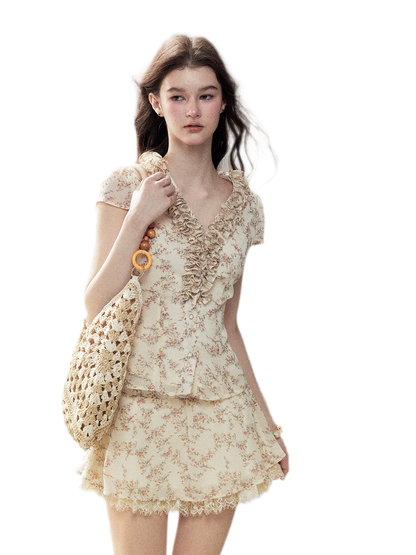 Floral Ruffle Set