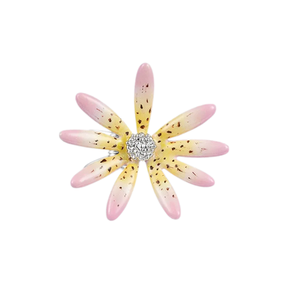 Metallic Daisy Flower Hair Clip