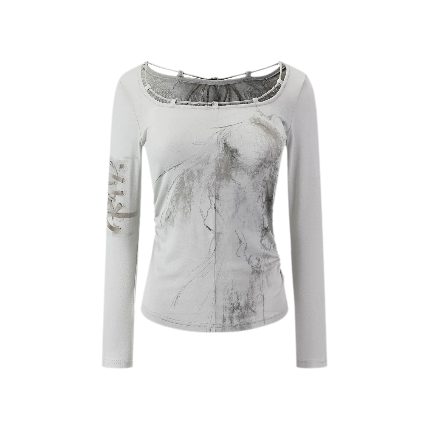 Sheer Lace Slim Top