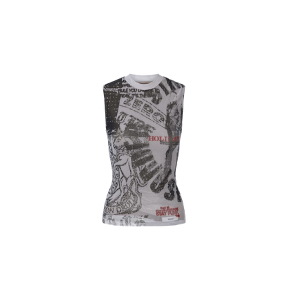 Street Style Printed Tank Top