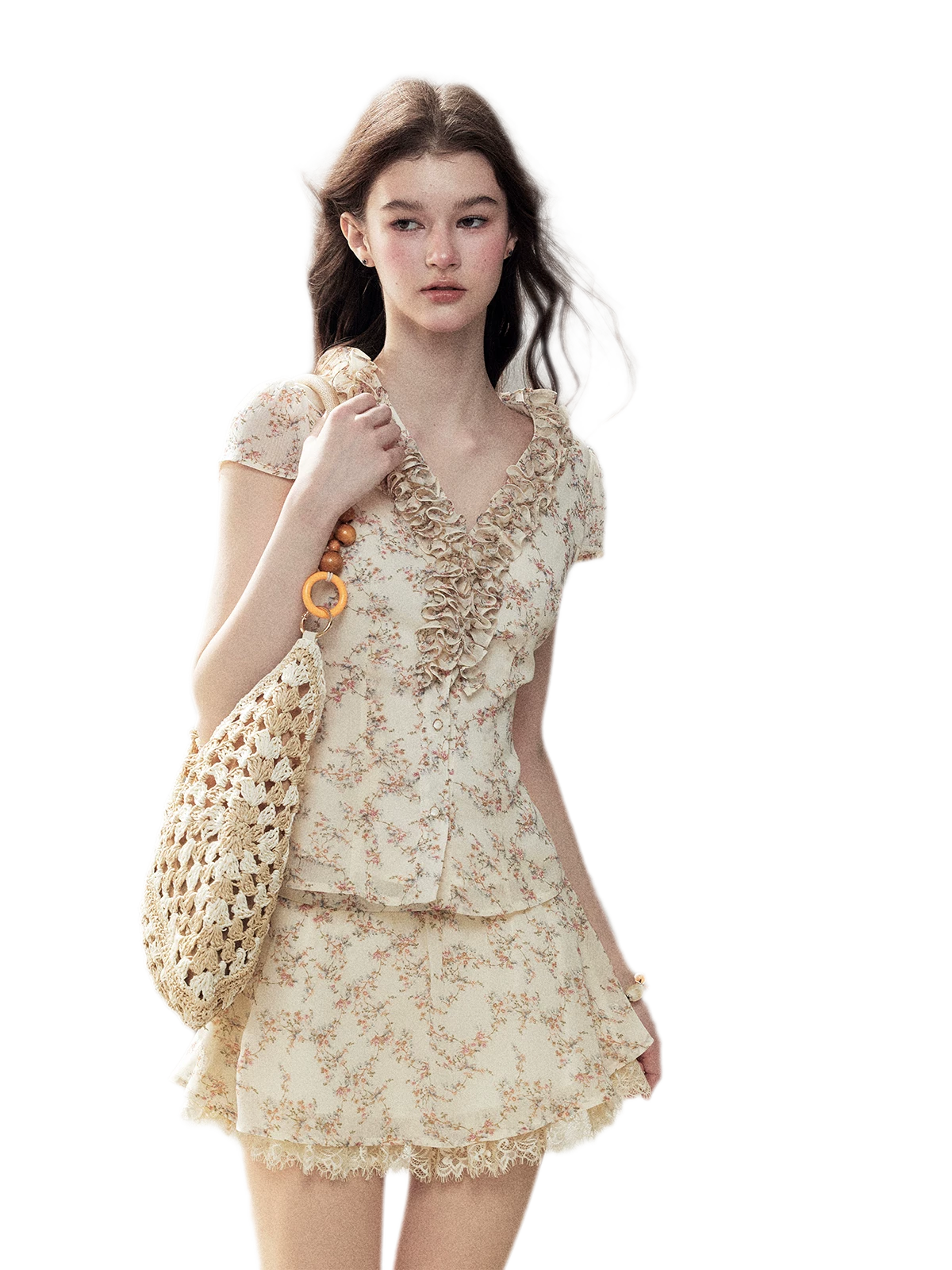 Floral Ruffle Set