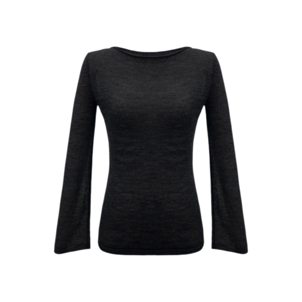 Mohair Sheer Flared Sleeve Top