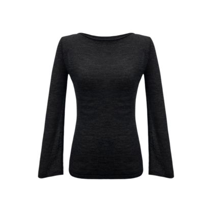 Mohair Sheer Flared Sleeve Top