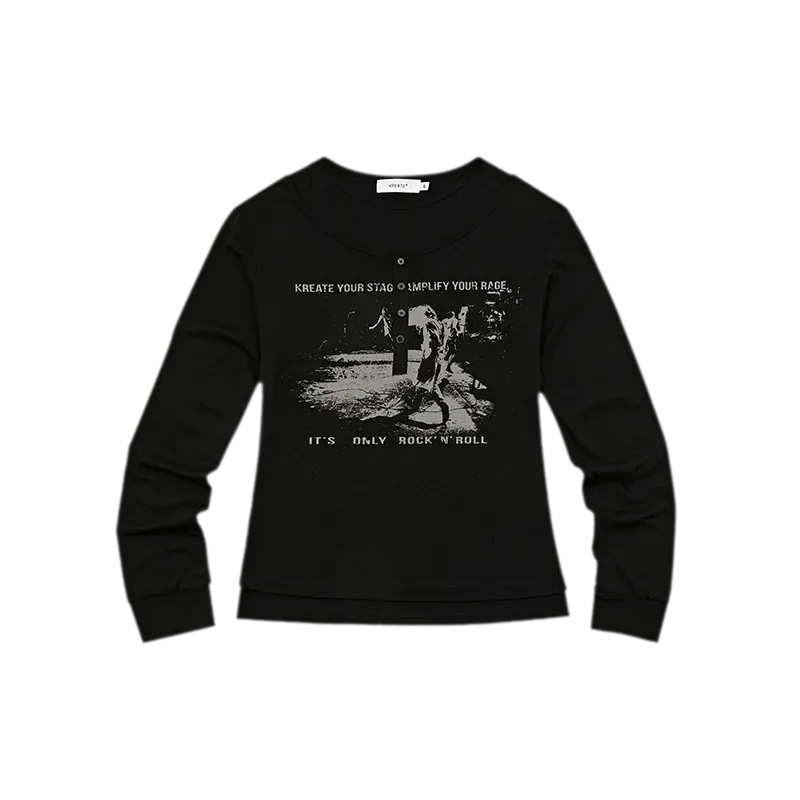 Modal Henley Long-Sleeve T-Shirt