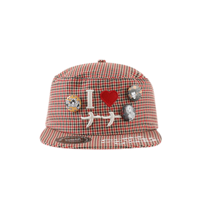 (One Size) / Red Houndstooth