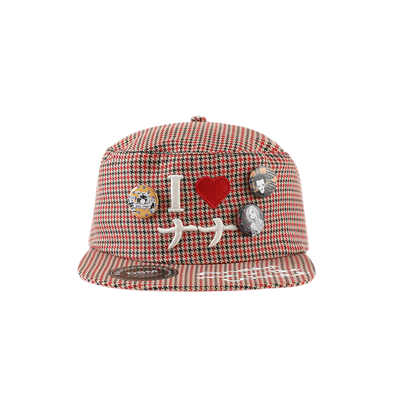 (One Size) / Red Houndstooth