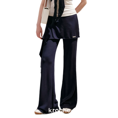Wrap Tie Flared Pants