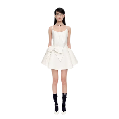 Elegant Bowknot Strap Dress