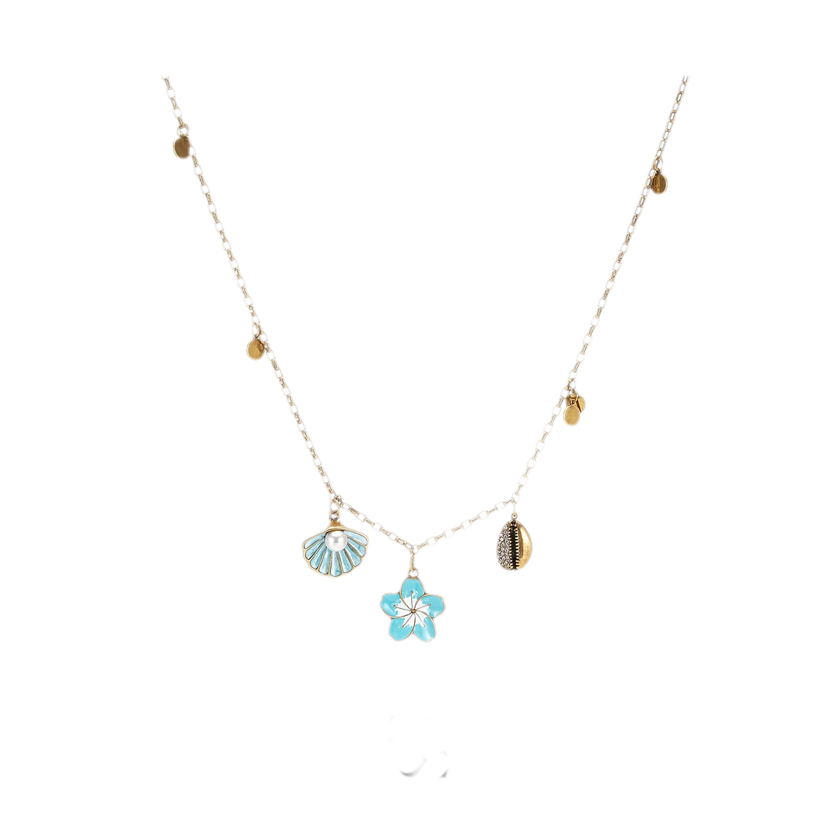 Vintage Sunflower Tassel Necklace