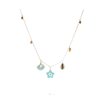 Vintage Sunflower Tassel Necklace