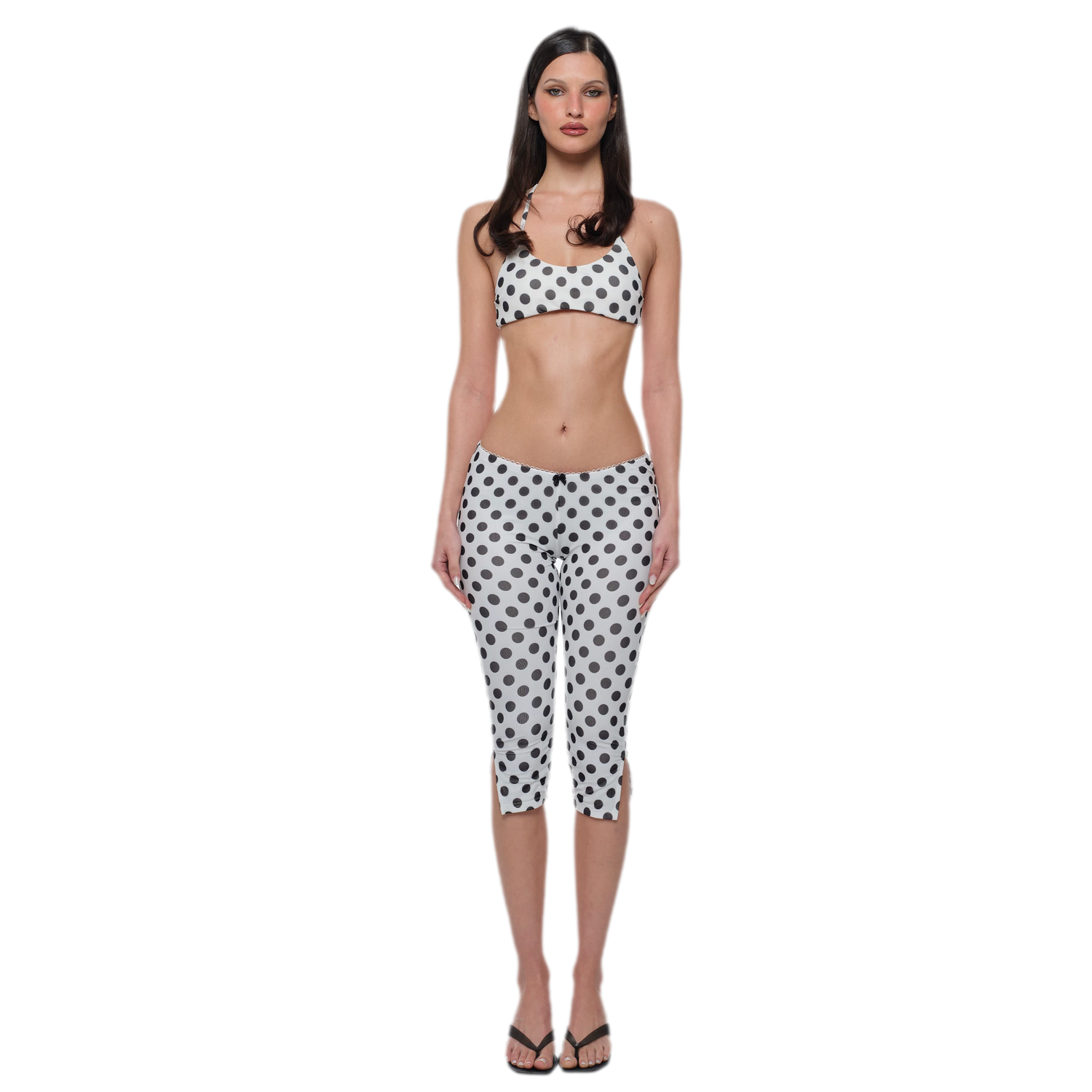Polka Dot Bustier Pants