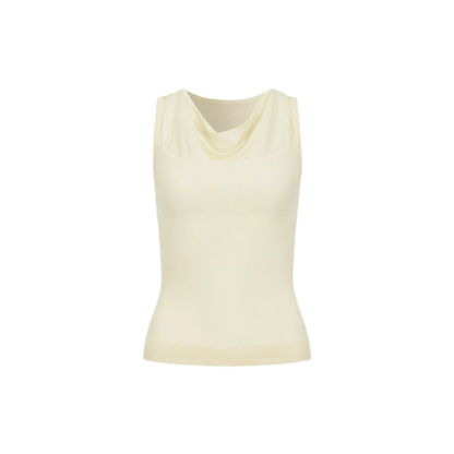 Cowl Mesh Knit Tank