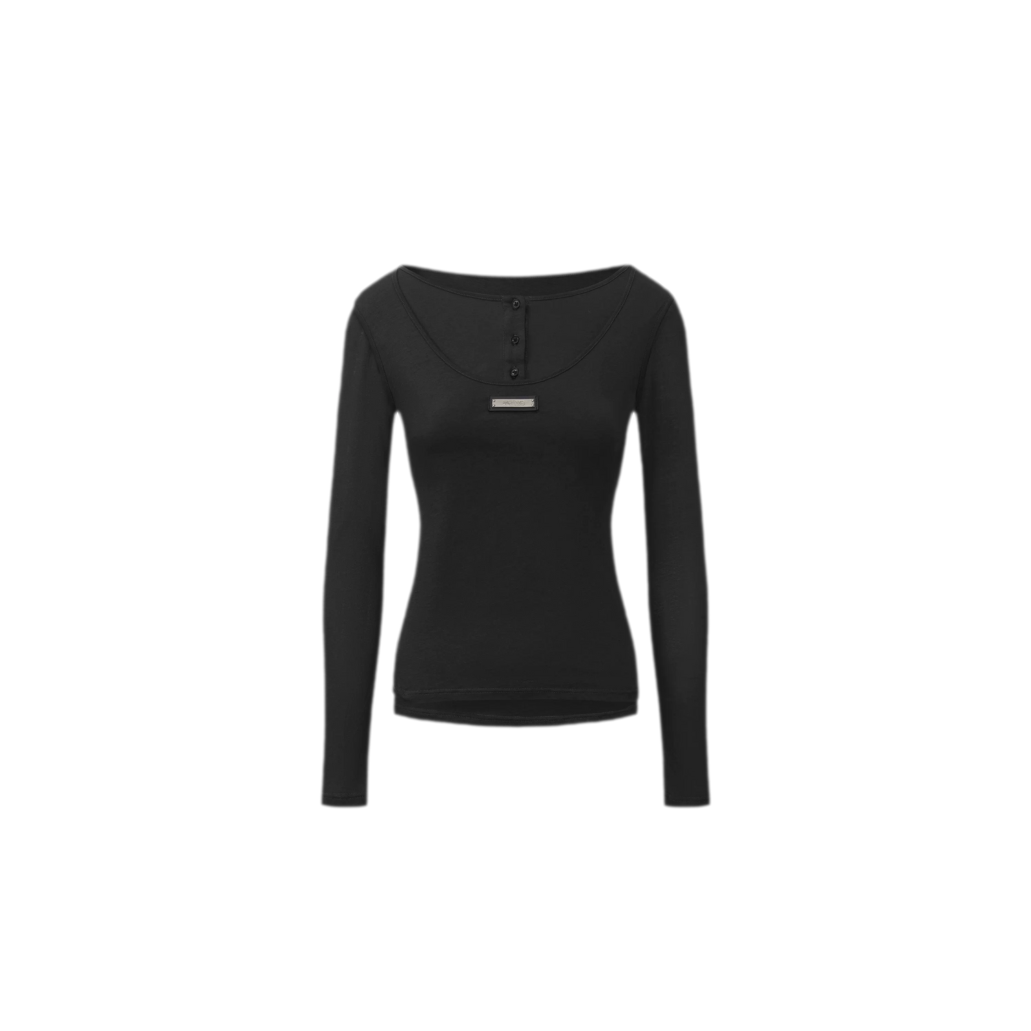 Custom Plaque Fitted Long-Sleeve T-Shirt