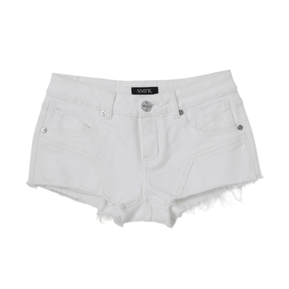 Wild Phantom Ultra Low-Rise Denim Shorts