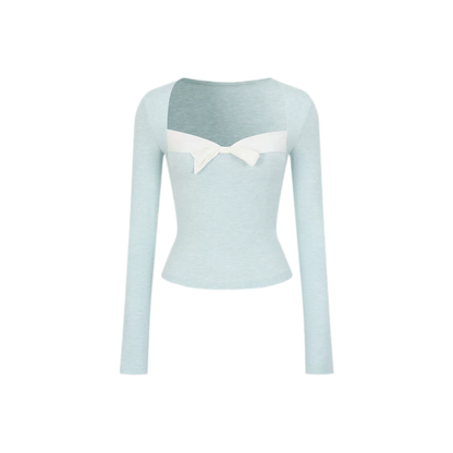 Square Neck Bow Top