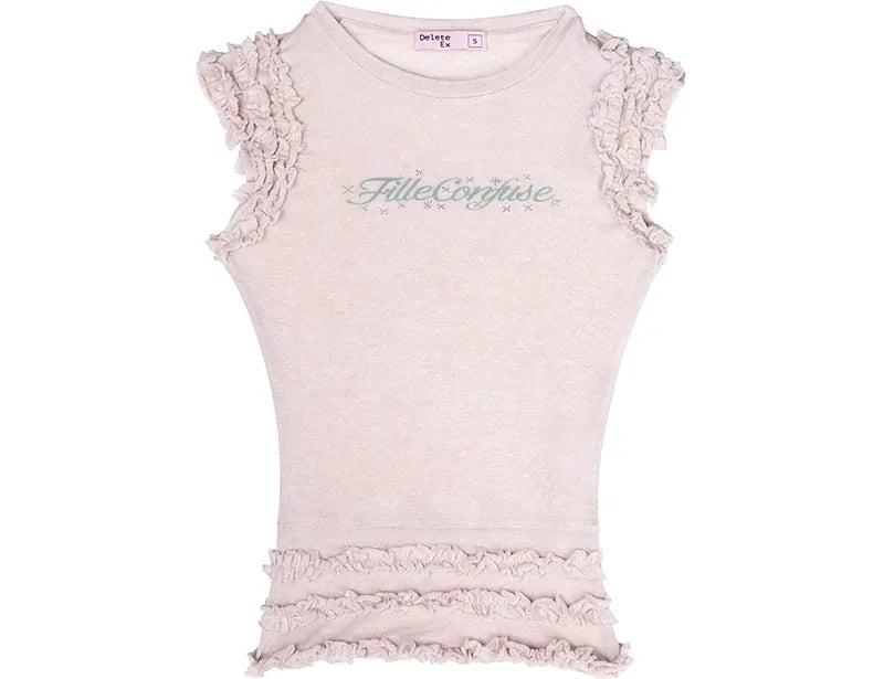 Layered Ruffle Knit Tee