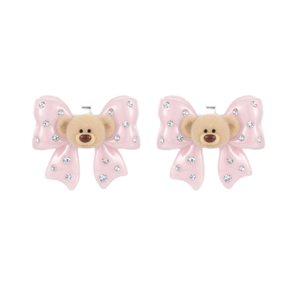 Mini Bear Bow Studs