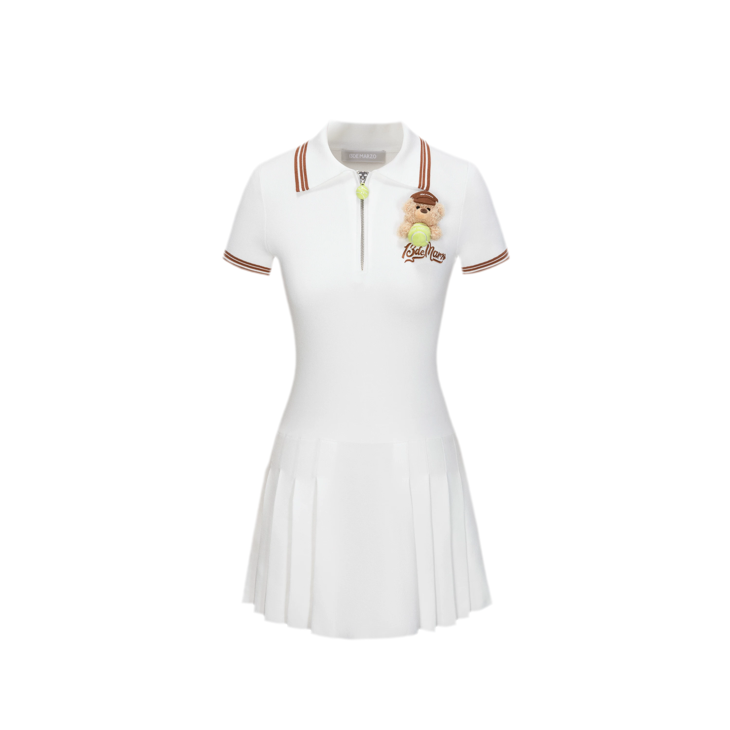 Tennis Pleated Polo Dress