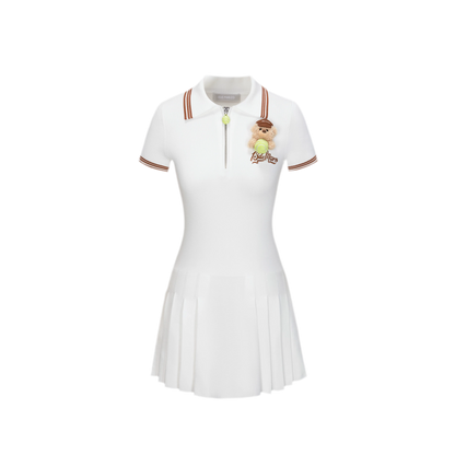 Tennis Pleated Polo Dress