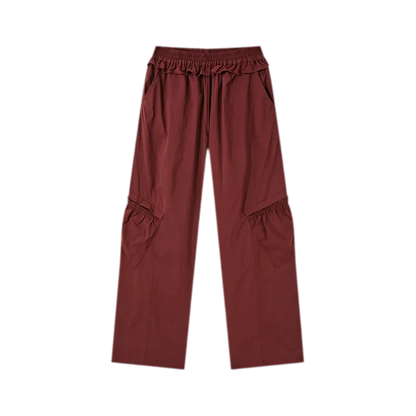 Quick-Dry Ruffle Wide-Leg Pants