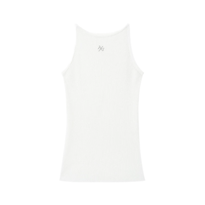 Merino Wool Ribbed Knit Tank Top