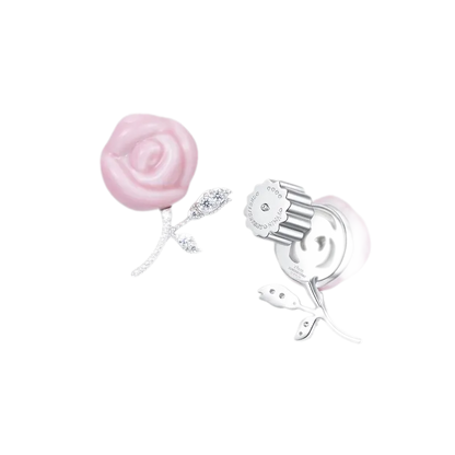 Ceramic Rose Jewelry Set